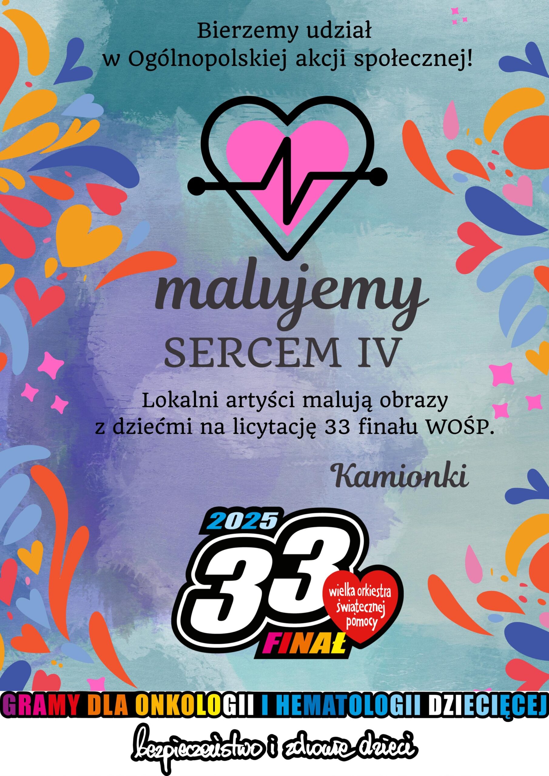 Malujemy sercem – Klasa 2d wspiera WOŚP