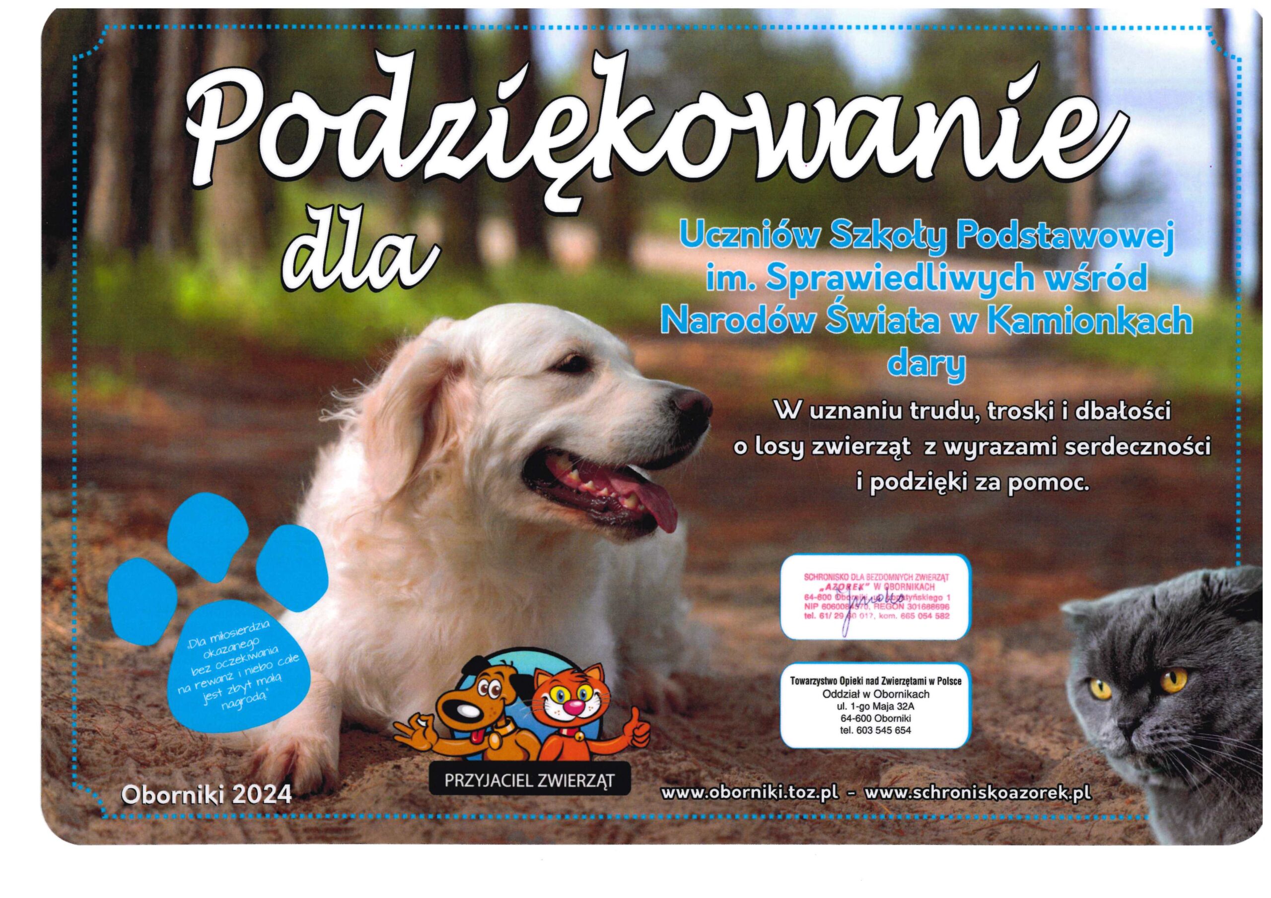 Podziękowanie